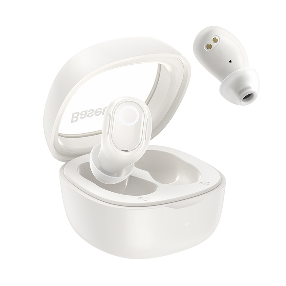 Handsfree Bluetooth Baseus Bowie WM02, TWS, Belo, Obnovljeno NGTW370202