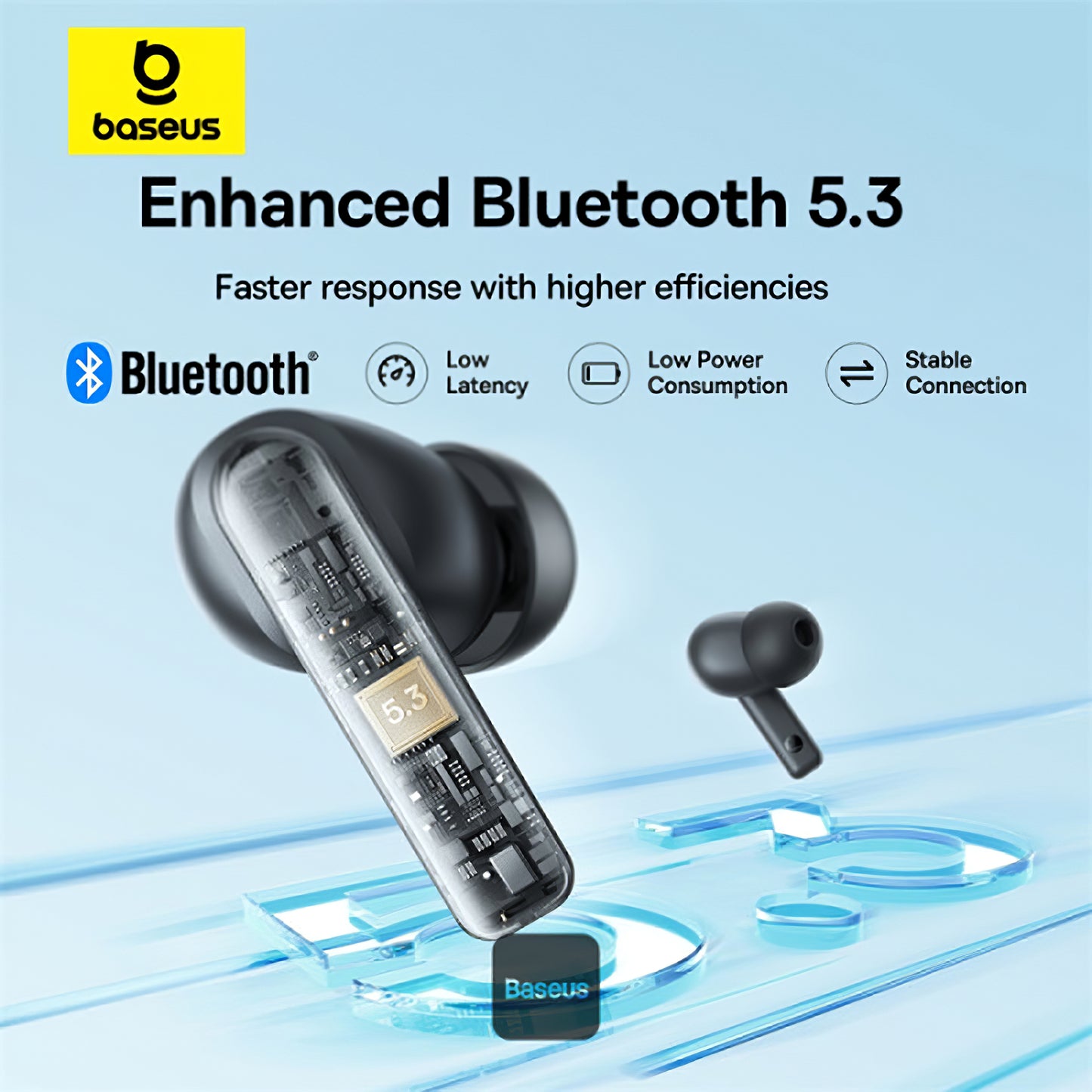 Handsfree Bluetooth Baseus Bowie E17, TWS, Black A0007222200113113-Z1 
