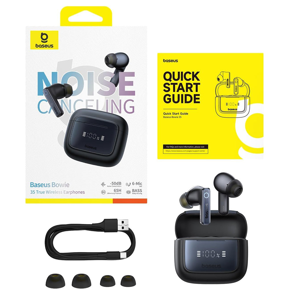 Handsfree Bluetooth Baseus Bowie 35, TWS, Crni A00073800123-00