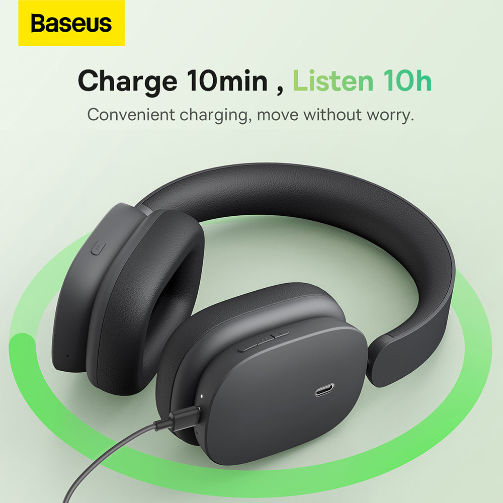 Handsfree Bluetooth Baseus Bowie H1, A2DP, ANC, Krem NGTW230202