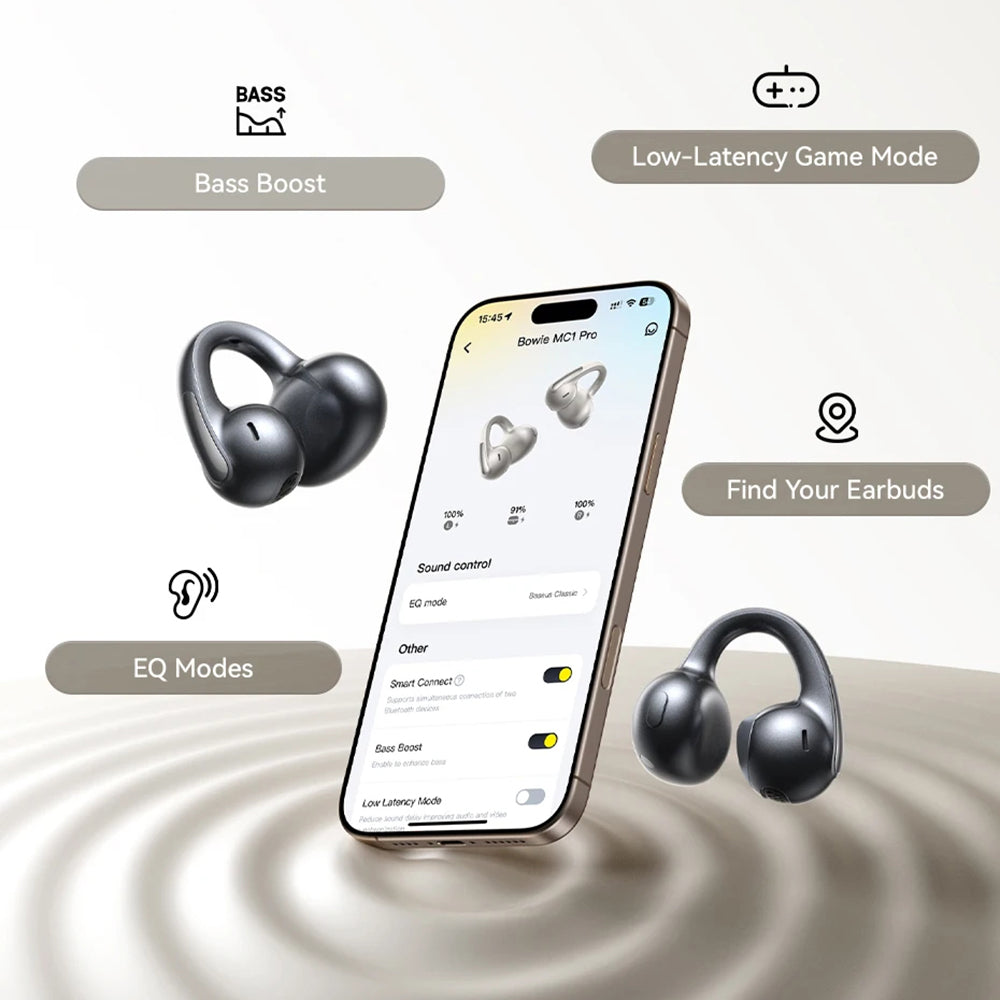 Handsfree Bluetooth Baseus Bowie MC1 Pro, TWS, MultiPoint, Crni A0102503