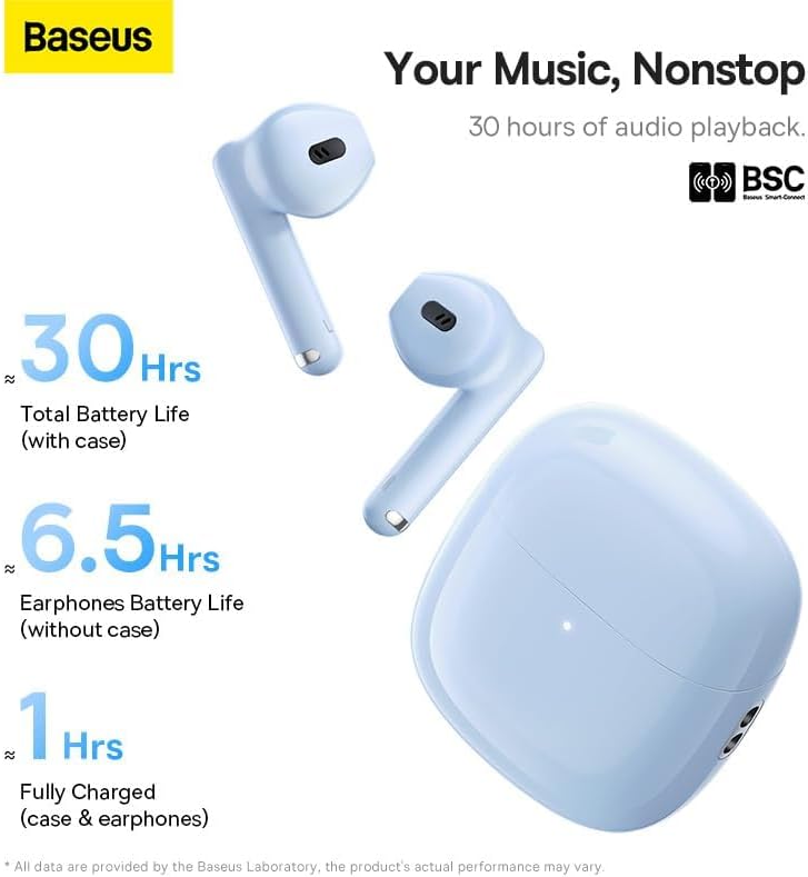 Handsfree Bluetooth Baseus Bowie WX5, TWS, Plavi A00051000313-00