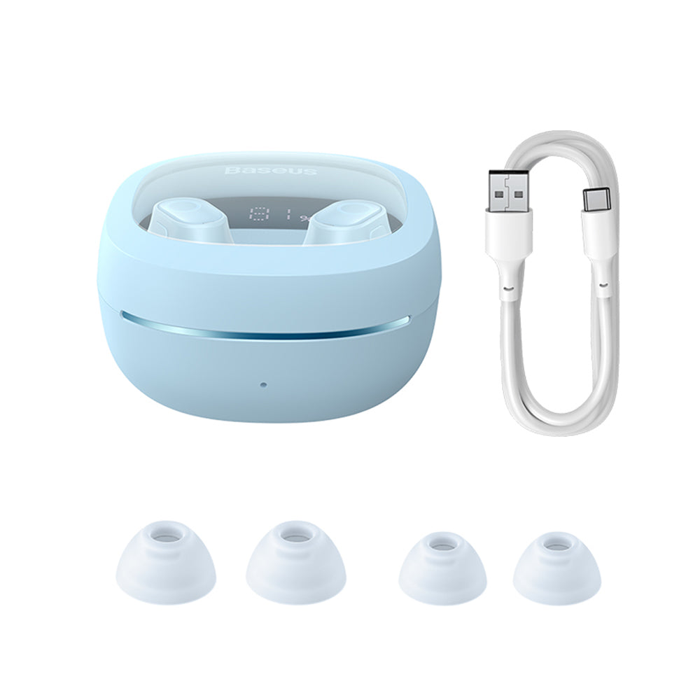Handsfree Bluetooth Baseus WM02+, TWS, Plavi NGTW370303