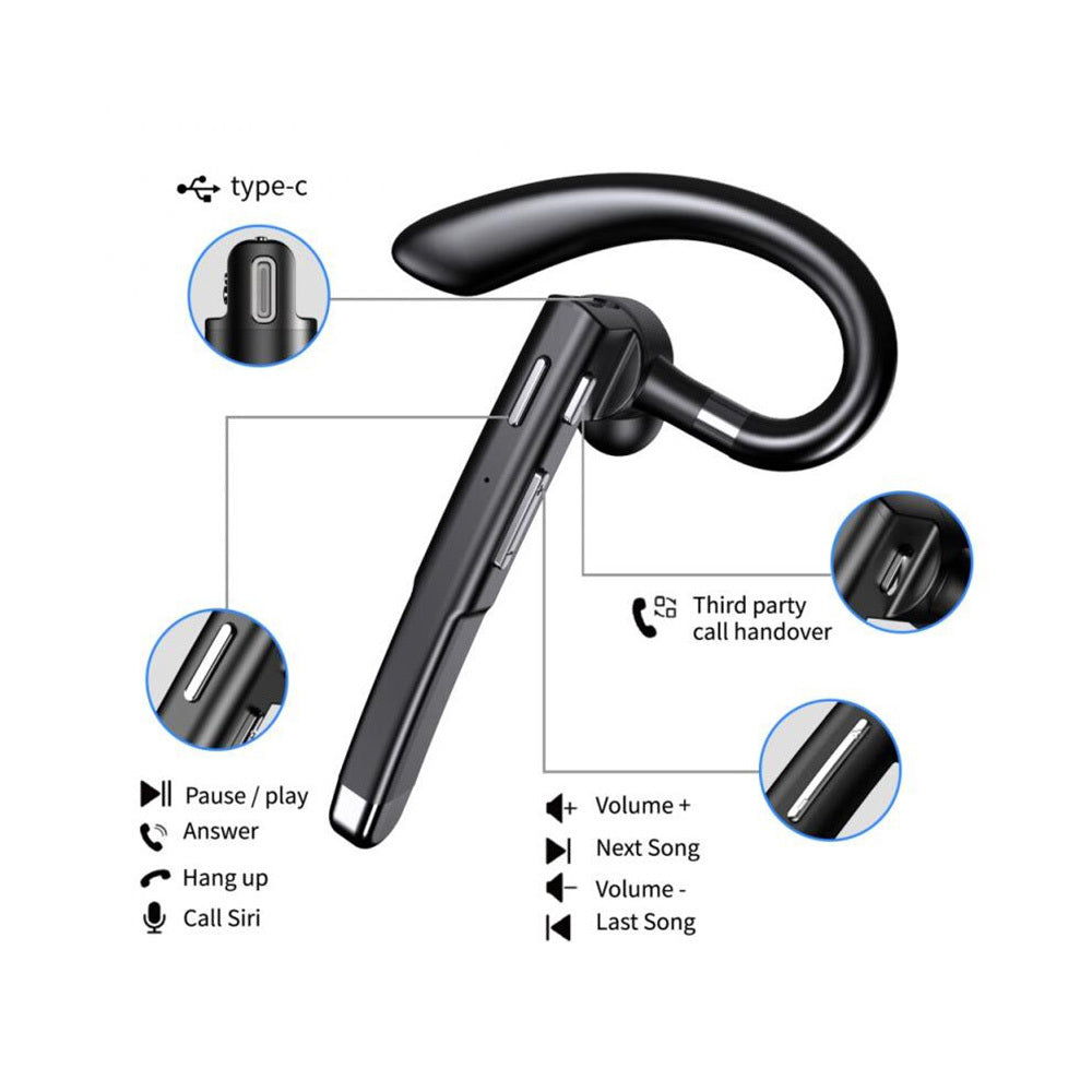 Handsfree Bluetooth Blavec Discover 55, MultiPoint, A2DP, Crni