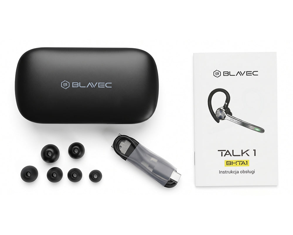 Bluetooth handsfree Blavec Talk 1, MultiPoint, A2DP, crni