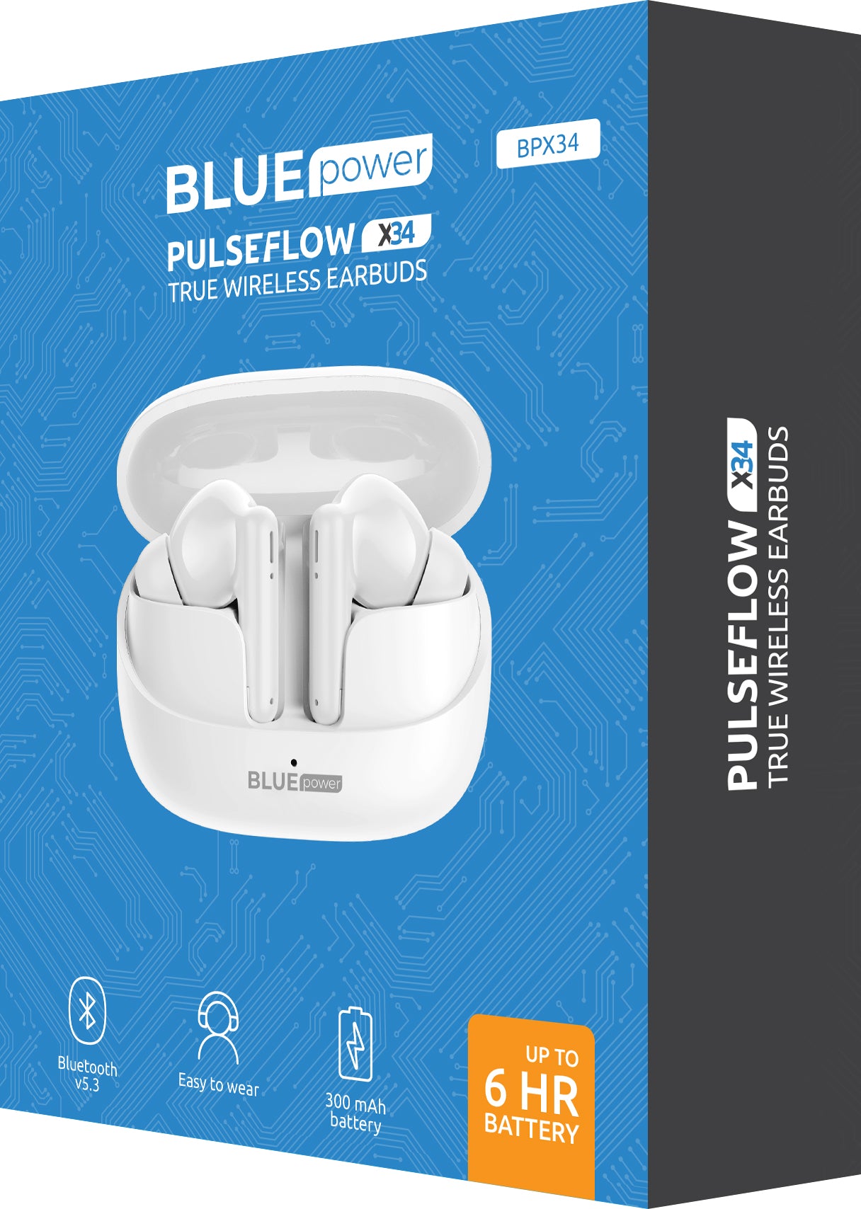 Handsfree Bluetooth Bluetooth Blue Power BPX34, TWS, White 