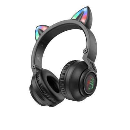 Handsfree Bluetooth Borofone BO18 Cat Ear, A2DP, Crni