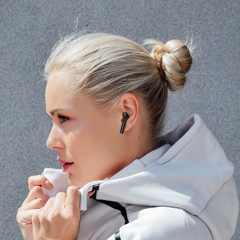 Handsfree Bluetooth Headset BW29, TWS, Black 