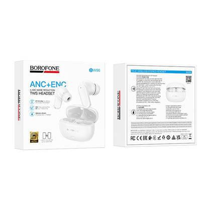 Handsfree Bluetooth Borofone BW96 Mellow, TWS, Bela