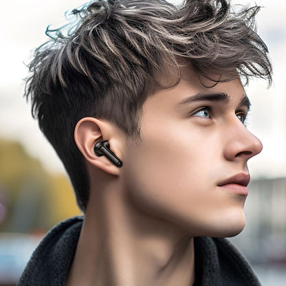 Handsfree Bluetooth Borofone FQ1 Shine, TWS, Crni