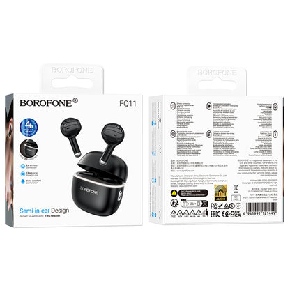 Handsfree Bluetooth Borofone FQ11 Sound, TWS, Crni