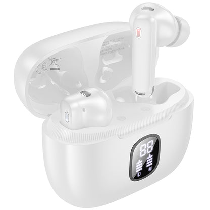 Handsfree Bluetooth Borofone FQ7 Treasure, TWS, ANC, MultiPoint, Beli