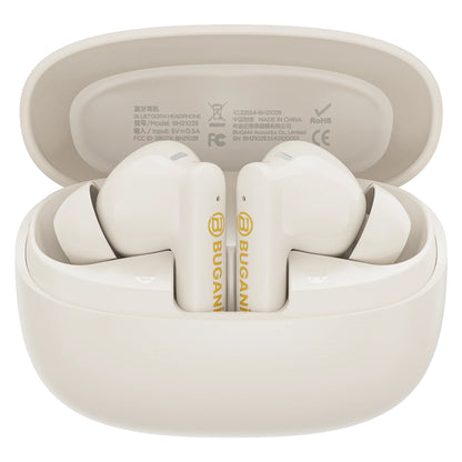Handsfree Bluetooth Bugani Freebuds B20, TWS, ANC, Svetlo krem