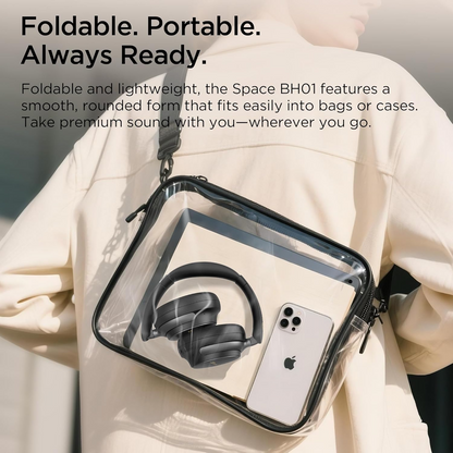Handsfree Bluetooth Bugani Space BH01, MultiPoint, A2DP, ANC, Crna