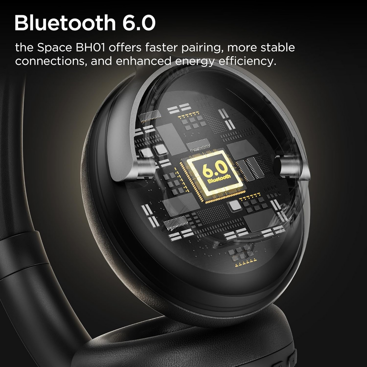Handsfree Bluetooth Bugani Space BH01, MultiPoint, A2DP, ANC, Crna