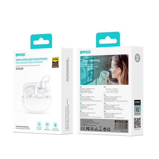 Handsfree Bluetooth BWOO BW39, TWS, Bela