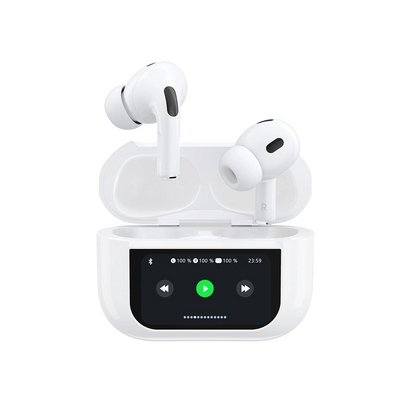 Handsfree Bluetooth Dudao U19 Display, TWS, Bela, Refabrikovan