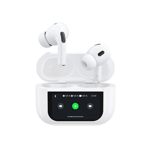 Handsfree Bluetooth Dudao U19 Display, TWS, Bela, Refabrikovan
