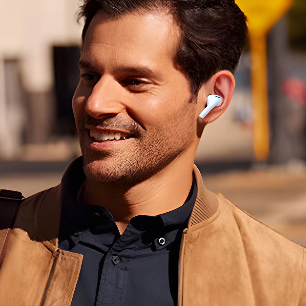 Handsfree Bluetooth Dudao U19 Display, TWS, Bela, Refabrikovan
