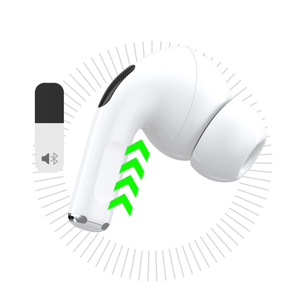 Handsfree Bluetooth Dudao U19 Display, TWS, Bela, Refabrikovan