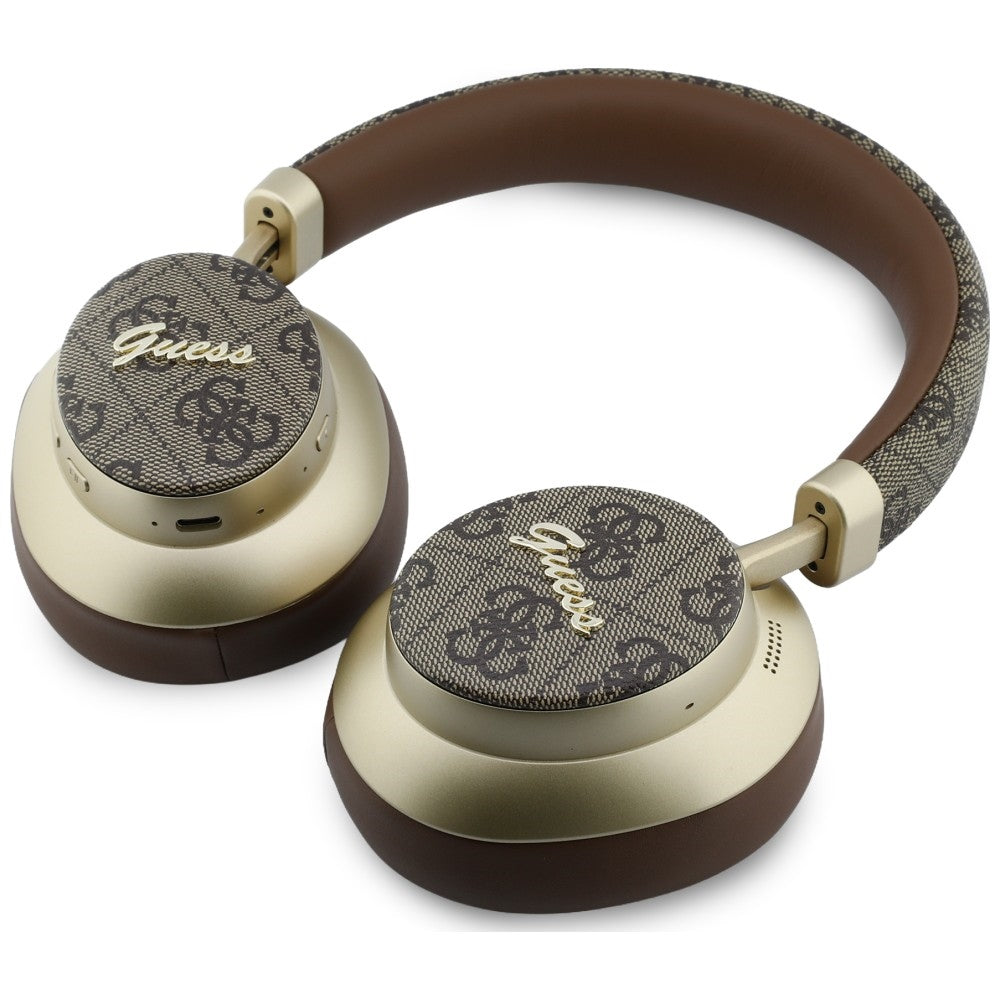 Handsfree Bluetooth Guess 4G Gold Script Metal, A2DP, Braon