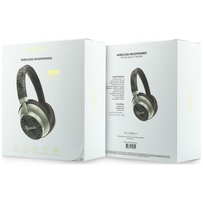 Handsfree Bluetooth Guess 4G Gold Script Metal, A2DP, Braon