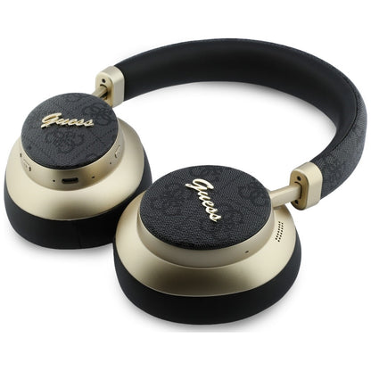 Handsfree Bluetooth Guess 4G Gold Script Metal, A2DP, Crna