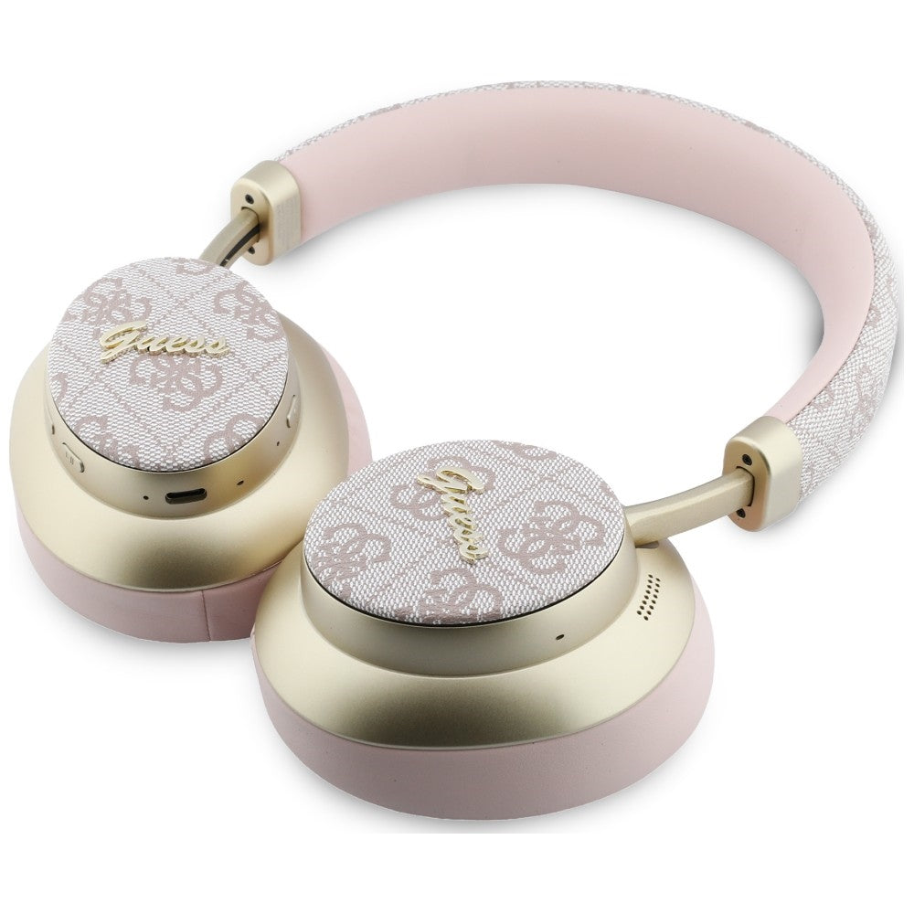 Handsfree Bluetooth Guess 4G Gold Script Metal, A2DP, Roze