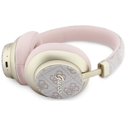 Handsfree Bluetooth Guess 4G Gold Script Metal, A2DP, Roze