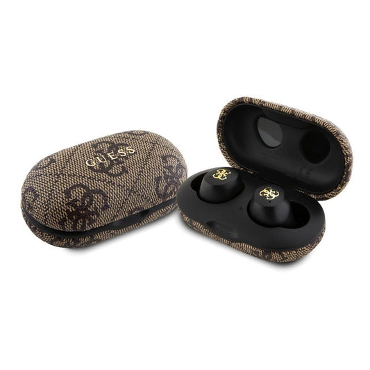 Handsfree Bluetooth Guess 4G Metal, TWS, Braon