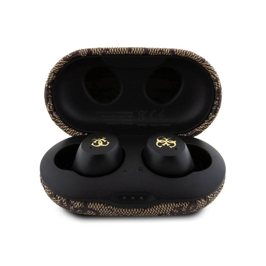 Handsfree Bluetooth Guess 4G Metal, TWS, Braon
