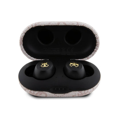 Handsfree Bluetooth Guess 4G Metal, TWS, Roze