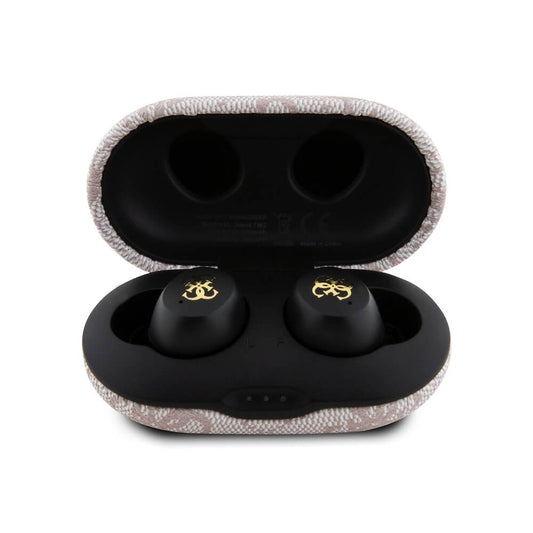 Handsfree Bluetooth Guess 4G Metal, TWS, Roze