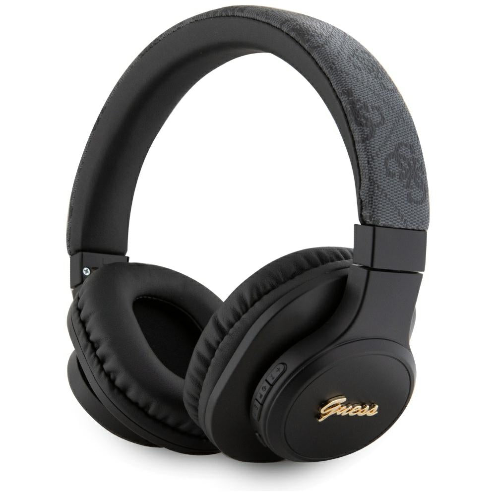 Handsfree Bluetooth Guess 4G Tone on Tone Script Logo, A2DP, Crni