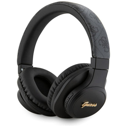 Handsfree Bluetooth Guess 4G Tone on Tone Script Logo, A2DP, Crni