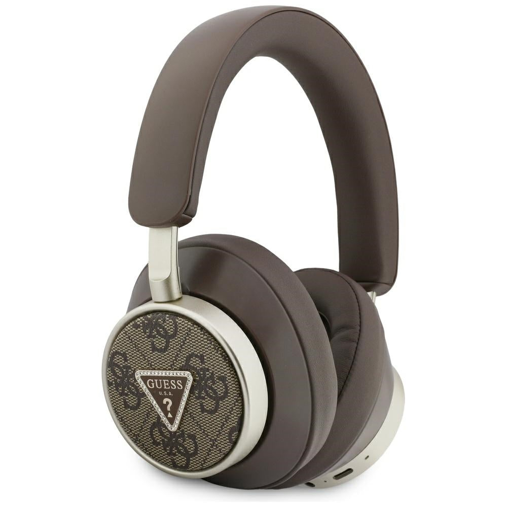 Handsfree Bluetooth Guess 4G Gold Triangle Logo, A2DP, Braon