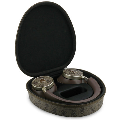 Handsfree Bluetooth Guess 4G Gold Triangle Logo, A2DP, Braon