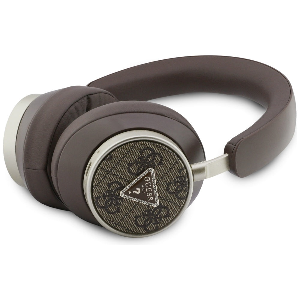 Handsfree Bluetooth Guess 4G Gold Triangle Logo, A2DP, Braon