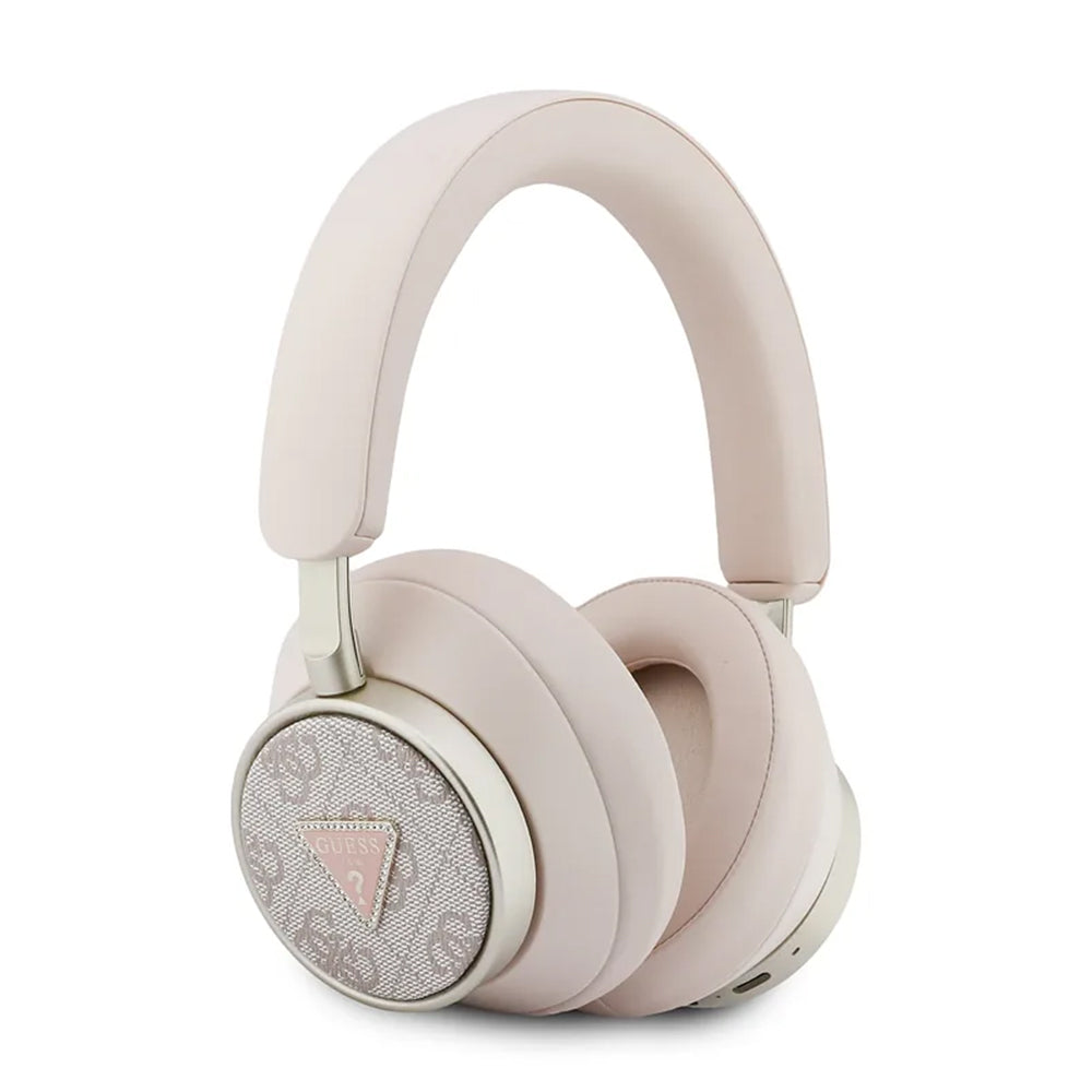Handsfree Bluetooth Guess 4G Gold Triangle Logo, A2DP, Roze