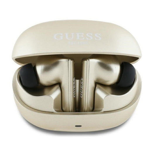 Handsfree Bluetooth Guess Capsule Printed Logo, TWS, ANC, Zlatni