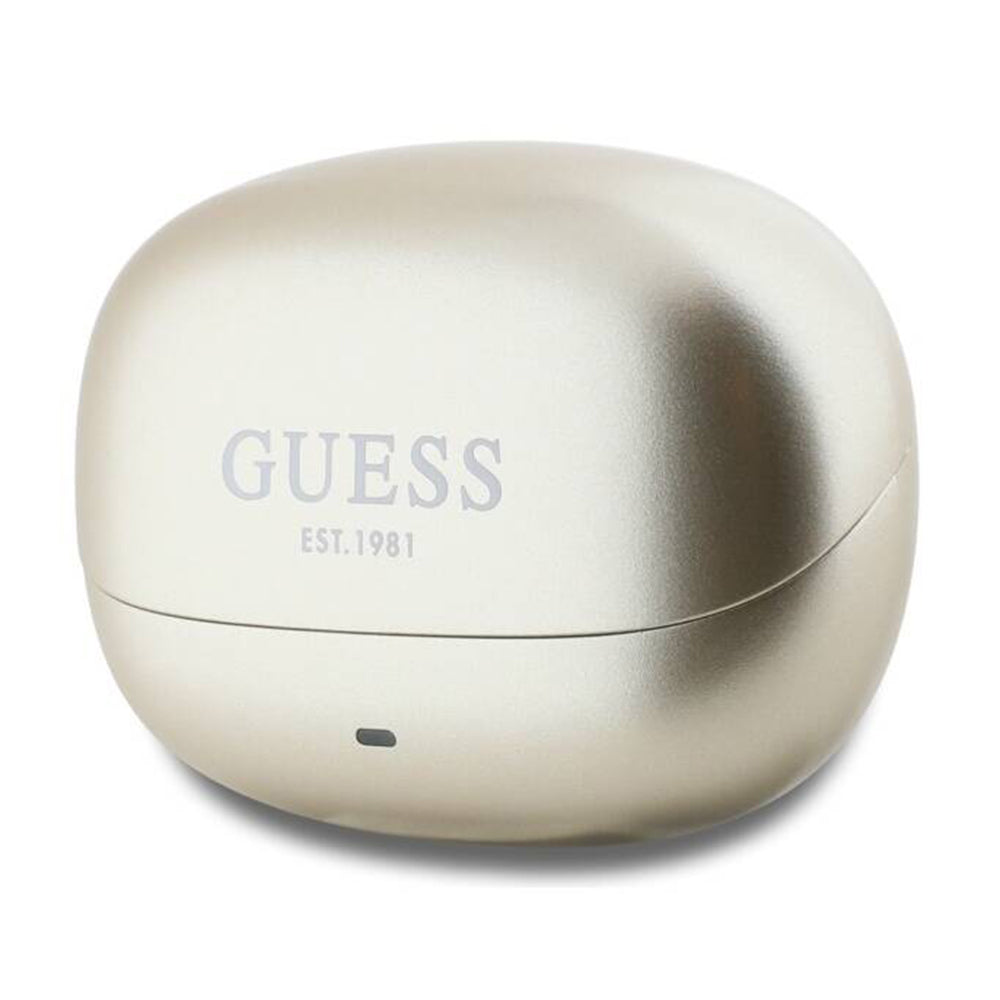Handsfree Bluetooth Guess Capsule Printed Logo, TWS, ANC, Zlatni