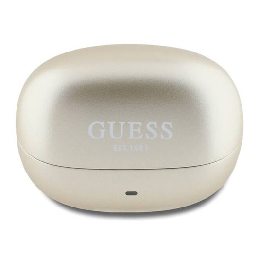 Handsfree Bluetooth Guess Capsule Printed Logo, TWS, ANC, Zlatni