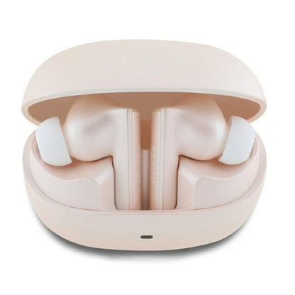 Handsfree Bluetooth Guess Capsule Printed Logo, TWS, ANC, Roze