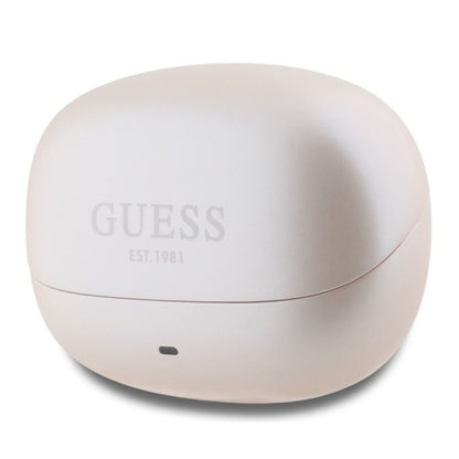 Handsfree Bluetooth Guess Capsule Printed Logo, TWS, ANC, Roze