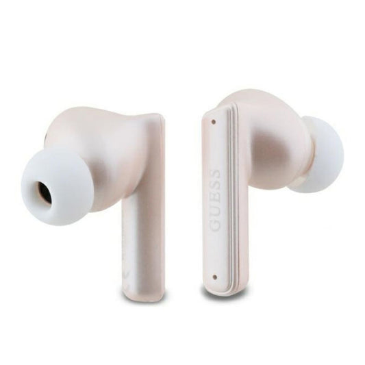 Handsfree Bluetooth Guess Capsule Printed Logo, TWS, ANC, Roze
