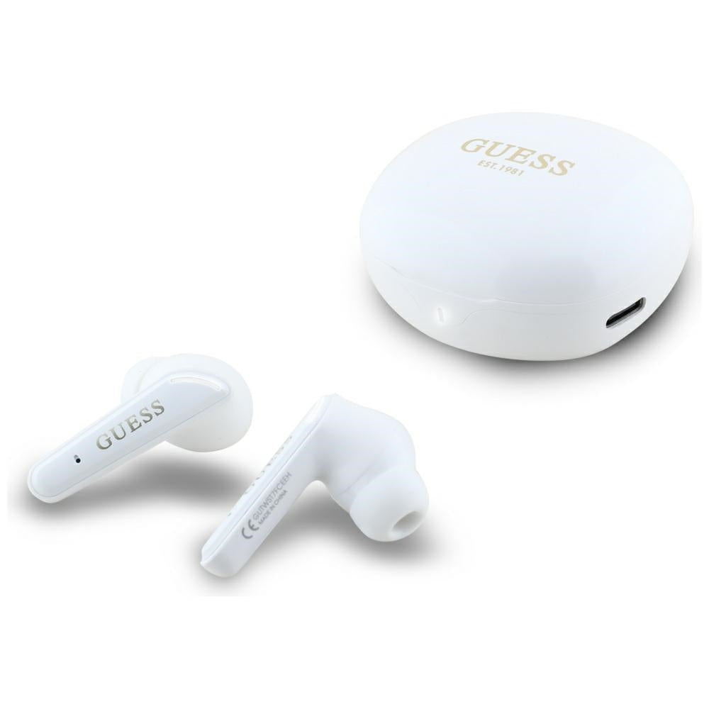 Handsfree Bluetooth Guess Flat Classic Logo Electroplated, TWS, Beli