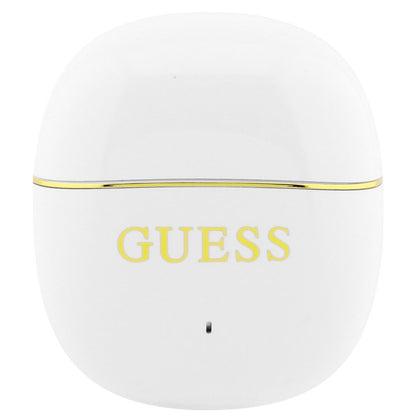 Handsfree Bluetooth Guess Glossy Gold Line Classic, TWS, Bela