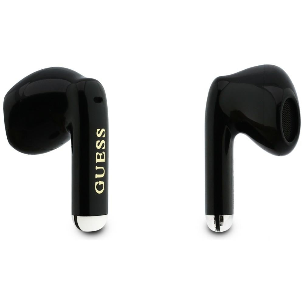Handsfree Bluetooth Guess Glossy Gold Line Classic, TWS, Crna