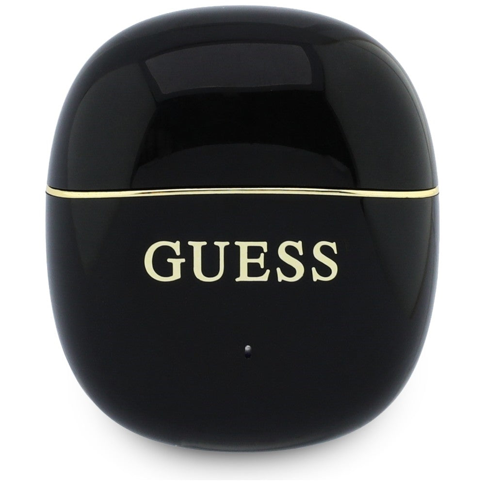 Handsfree Bluetooth Guess Glossy Gold Line Classic, TWS, Crna