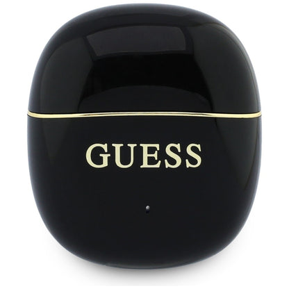 Handsfree Bluetooth Guess Glossy Gold Line Classic, TWS, Crna